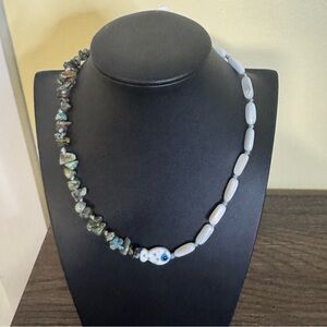 NWT Free People Half Beaded Necklace 🐟